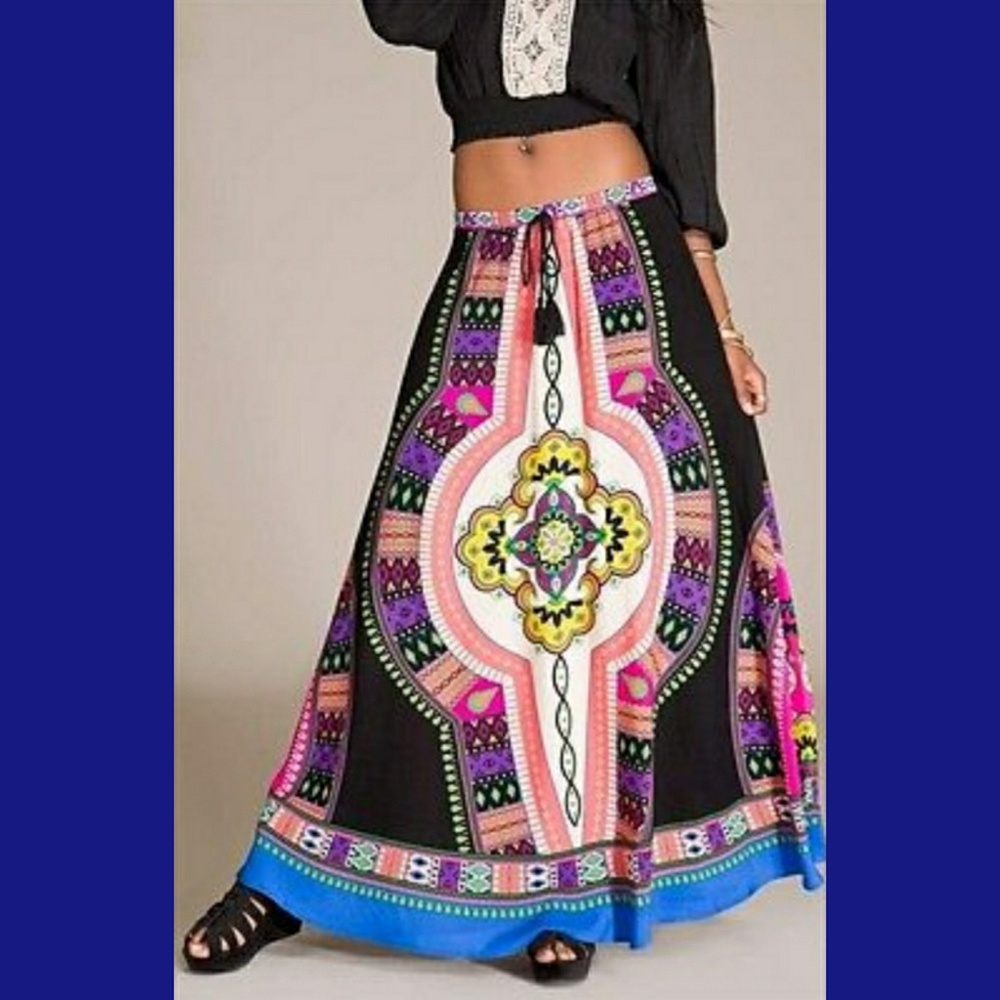 Flying Tomato ⭐ Bollywood BOHO Tribal skirt Long